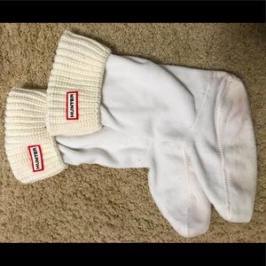 Hunter boot socks - cream - size medium